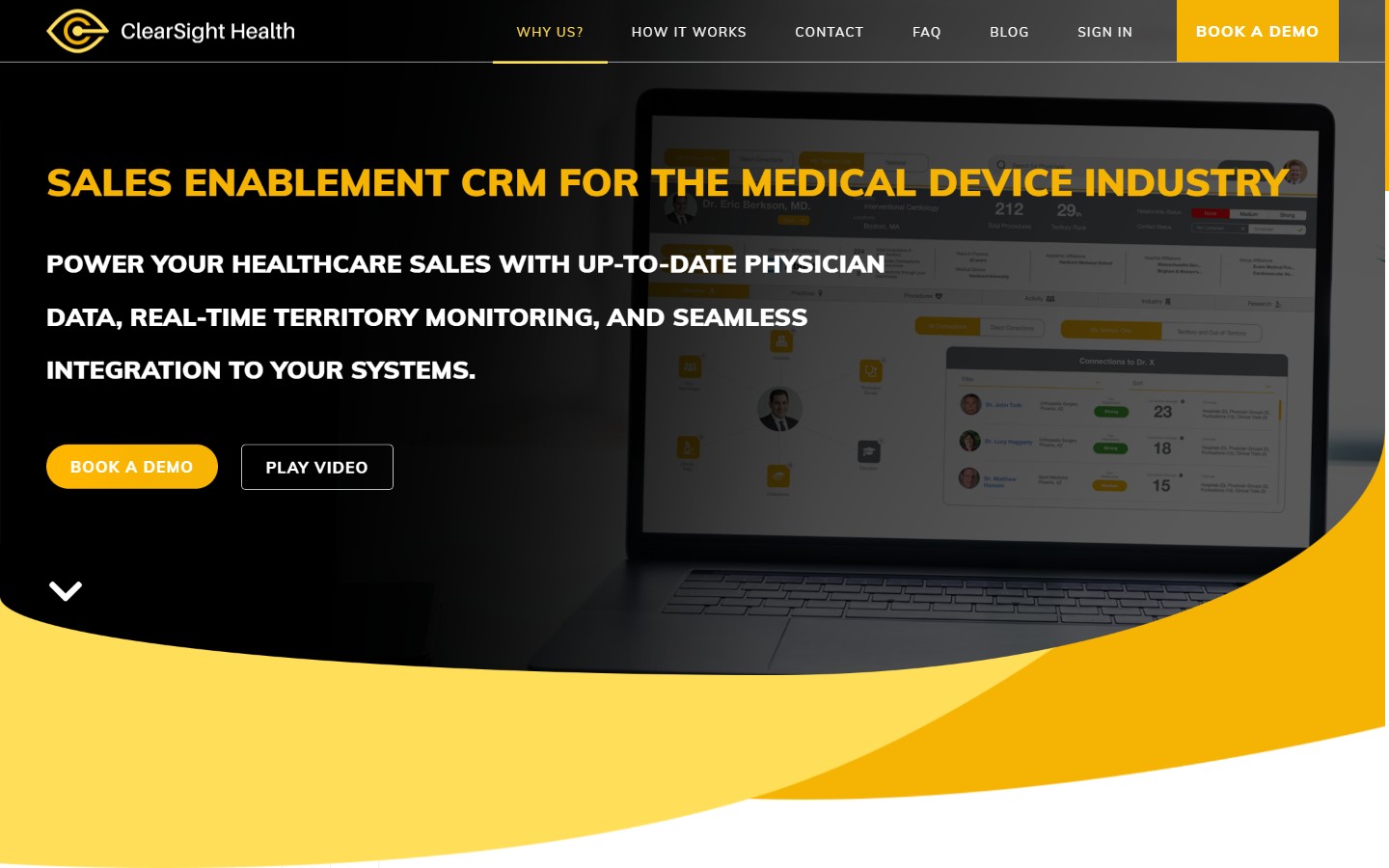 ClearSight Health website, Healthcare