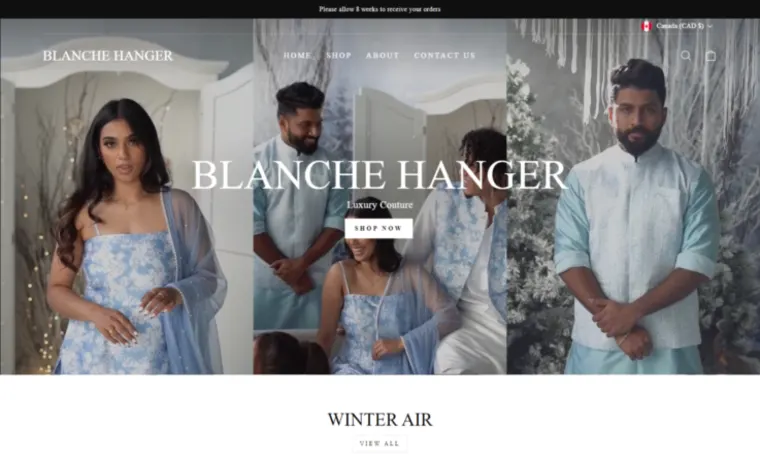 Blanche Hanger website