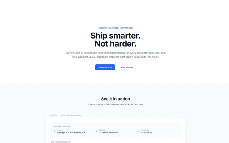Corriva website
