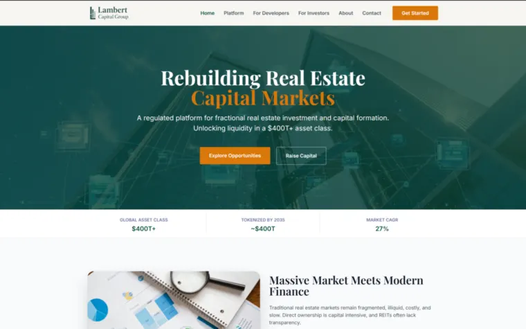 Lambert Capital Group website