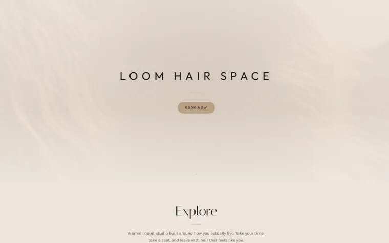 Loom Hair Space website