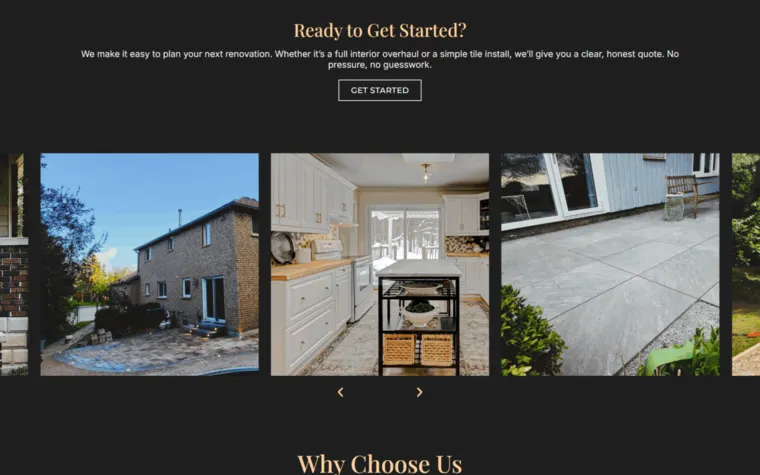 Pride Rock Construction website