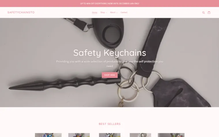 Safety Keychains website
