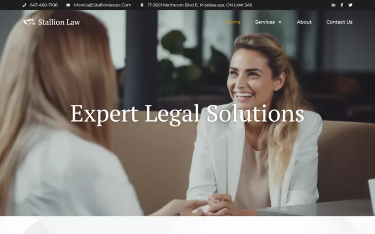 Stallion Law website