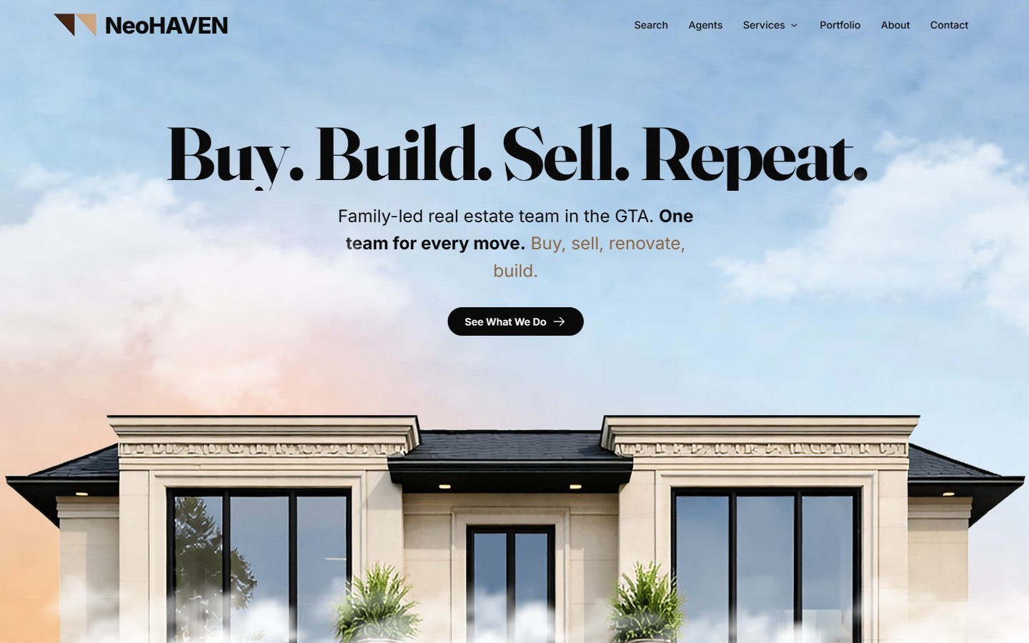 NeoHAVEN real estate website designed and built by Bloomify in Toronto