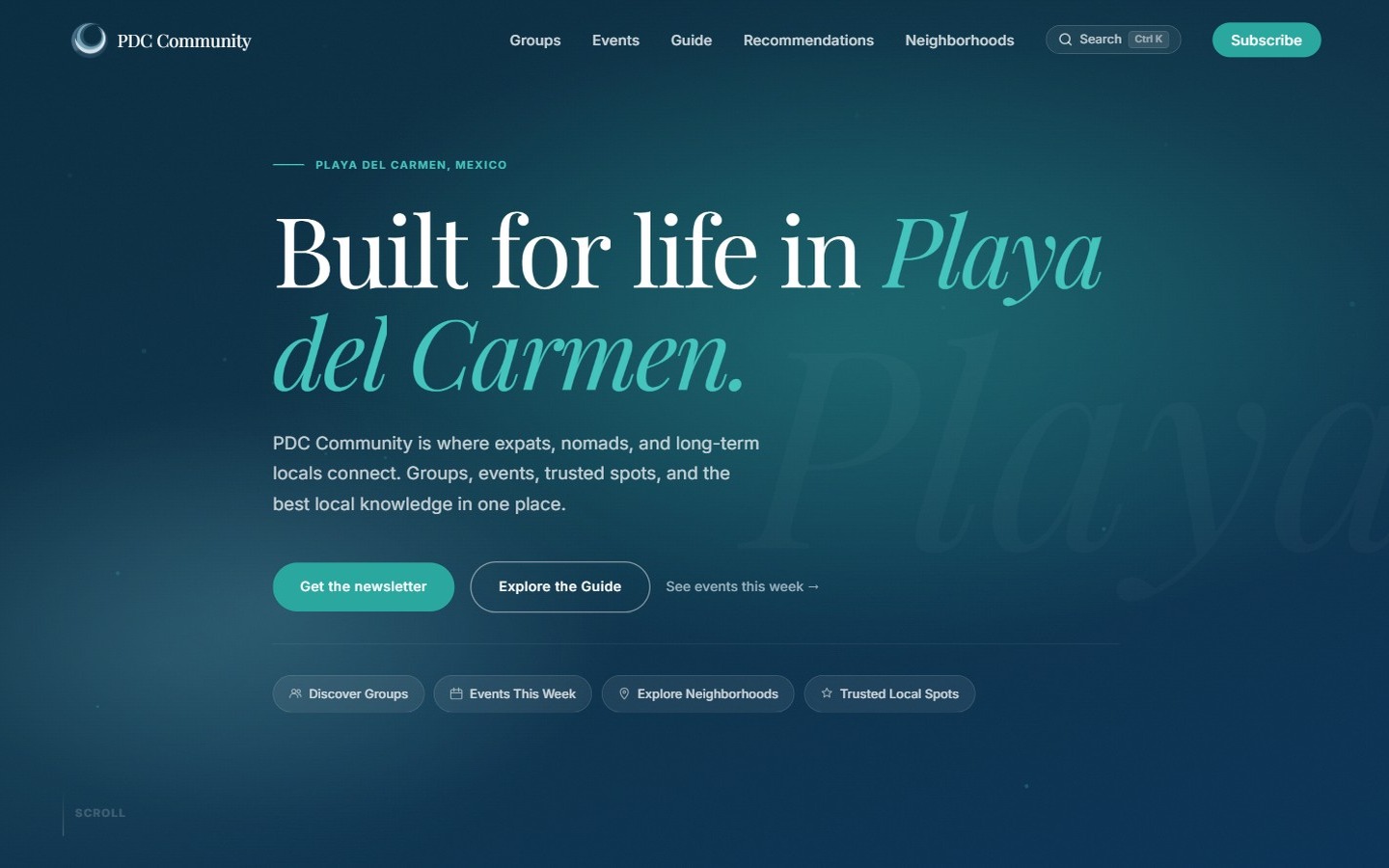 PDC Community website search, a custom WordPress build compared with Webflow and Framer